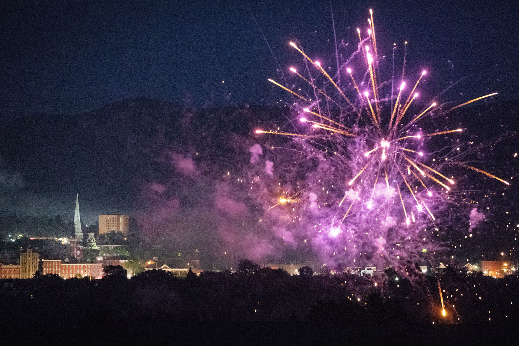 Spectacle over the city